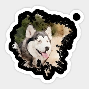 alaskan malamute Sticker